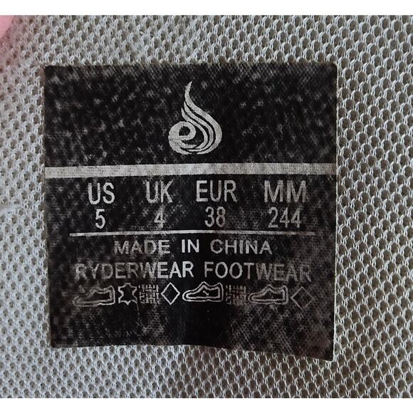 RyderWear D-Mak Bodybuilding Weightifting Lifting Mens Size 5 White Black EUC main image 4